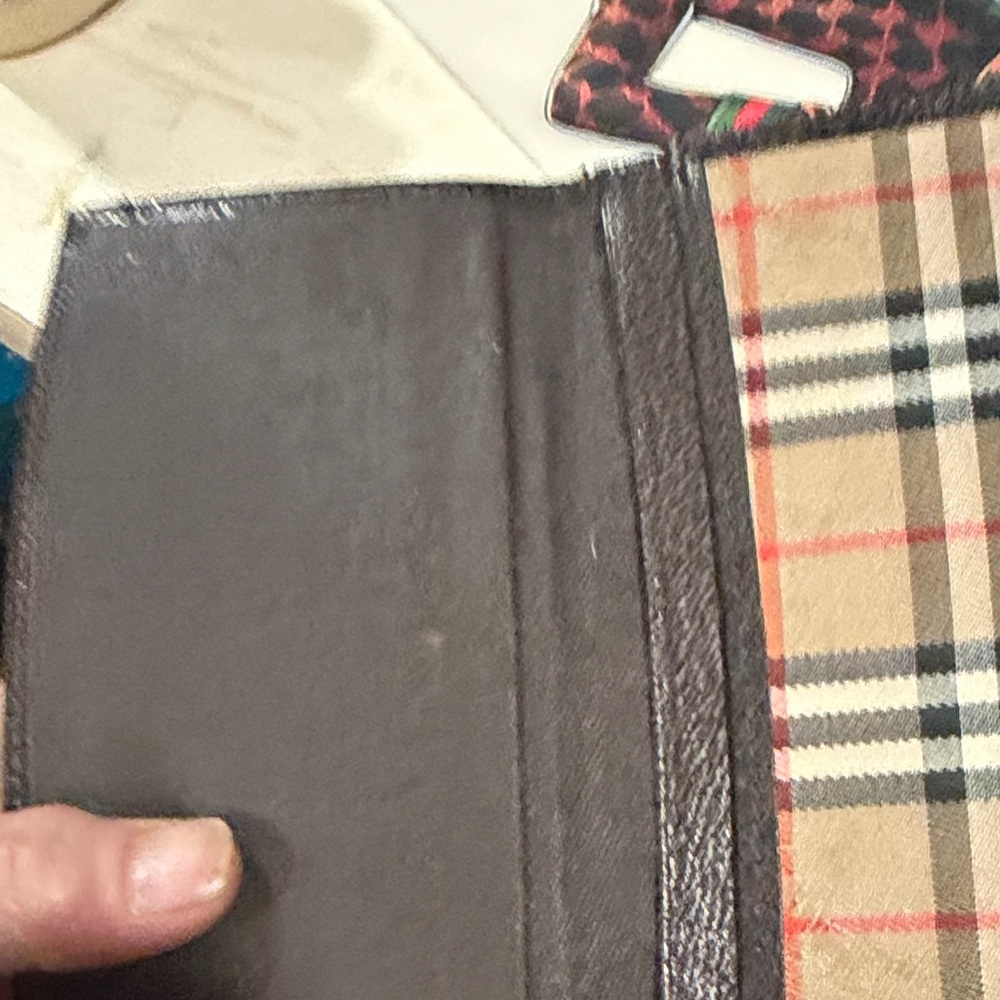 Burberry Tan and Black Checkered Wallet - Picture 13 of 13